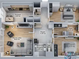 Prodej bytu 4+1, Praha - Háje, Hekrova, 79 m2