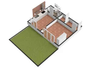 Pronájem bytu 1+1, Praha - Horní Počernice, Dandova, 37 m2