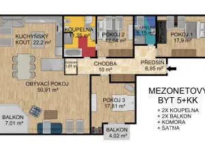 Prodej bytu 5+kk, Písek, Budějovická, 182 m2