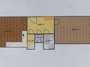 Pronájem bytu 2+kk, Praha - Nusle, Zdaru, 58 m2