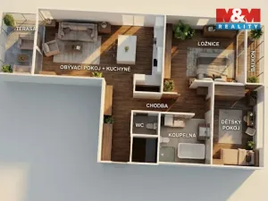 Prodej bytu 3+kk, Praha - Hrdlořezy, Nad Smetankou, 97 m2