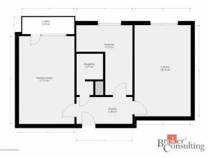 Pronájem bytu 2+1, Rokycany - Plzeňské Předměstí, Polní, 57 m2