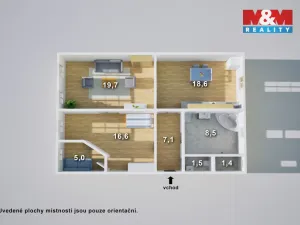 Prodej bytu 3+kk, Teplice, Duchcovská, 88 m2