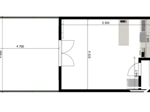 Pronájem bytu 1+kk, Hostivice, Za Mlýnem, 29 m2