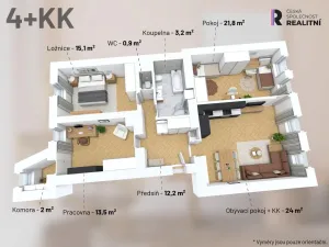 Prodej bytu 3+1, Praha - Smíchov, Kroftova, 94 m2