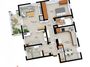 Prodej bytu 4+1, Liberec, Březinova, 97 m2