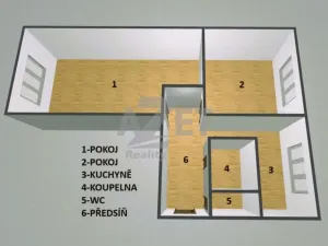 Prodej bytu 2+1, Ostrava - Zábřeh, Výškovická, 55 m2