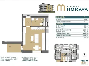 Prodej bytu 1+kk, Zábřeh, Leštinská, 34 m2