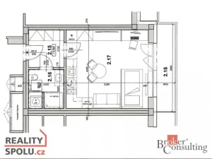 Pronájem bytu 1+kk, Velké Meziříčí, 29 m2