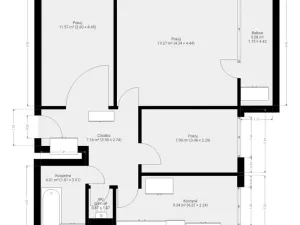 Pronájem bytu 3+1, Brno, Bořetická, 64 m2