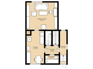 Prodej rodinného domu, Protivín, Oborská, 66 m2