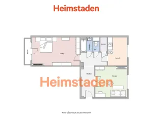 Pronájem bytu 2+1, Havířov - Město, Mickiewiczova, 57 m2