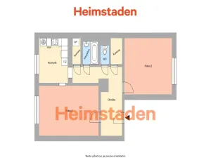 Pronájem bytu 2+1, Ostrava - Moravská Ostrava, E. F. Buriana, 58 m2