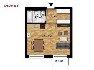 Pronájem bytu 1+kk, Kutná Hora, V Zákoutí, 36 m2
