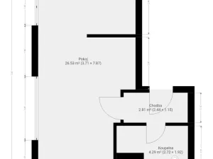 Pronájem bytu 2+kk, Brno, Jižní, 36 m2