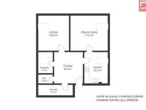 Prodej bytu 2+1, Olomouc, Na hrázi, 68 m2