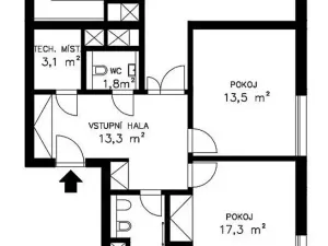 Pronájem bytu 3+kk, Praha - Jinonice, Brzorádových, 100 m2