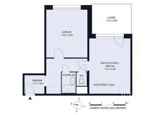 Prodej bytu 1+1, České Budějovice, N. Frýda, 41 m2