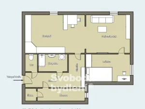 Pronájem bytu 2+1, Nupaky, K Parku, 54 m2