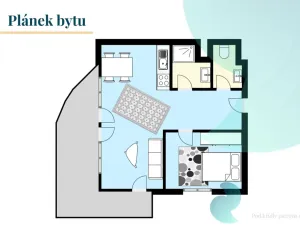 Pronájem bytu 2+kk, Praha, Čimická, 70 m2