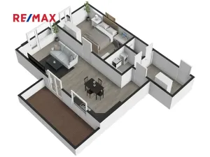 Prodej bytu 2+kk, Hradec Králové, Meruňková, 56 m2