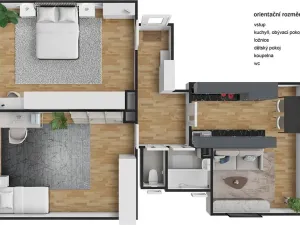 Pronájem bytu 3+kk, Brno, Hvězdová, 73 m2