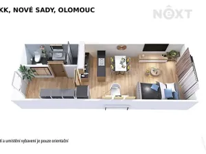 Pronájem bytu 1+kk, Olomouc, Věry Pánkové, 36 m2