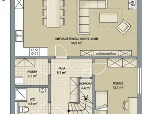 Prodej bytu 5+kk, Písková Lhota, 138 m2