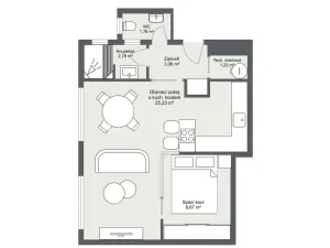 Pronájem bytu 2+kk, Praha - Libeň, Pivovarnická, 47 m2