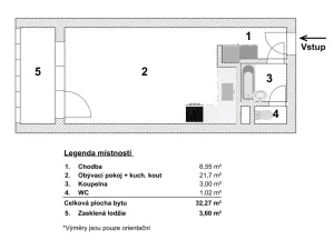 Prodej bytu 1+kk, Ostrava - Moravská Ostrava, U Parku, 32 m2