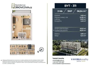 Prodej bytu 2+kk, České Budějovice, Jírovcova, 56 m2