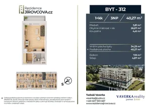 Prodej bytu 1+kk, České Budějovice, Jírovcova, 40 m2