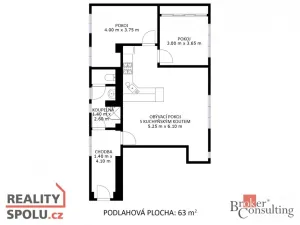 Prodej bytu 3+kk, Hodonín, Úprkova, 72 m2