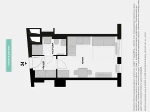 Prodej bytu 1+kk, Praha - Nusle, Maroldova, 27 m2
