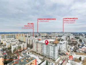 Prodej bytu 3+1, Hradec Králové - Nový Hradec Králové, Mandysova, 77 m2