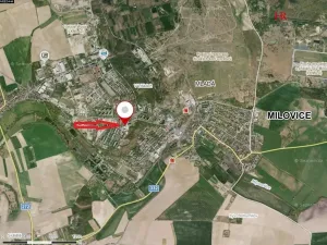 Prodej garážového stání, Milovice, Višňová, 13 m2