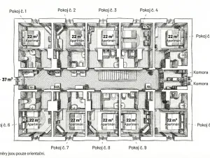 Pronájem bytu 1+kk, Mariánské Lázně, třída Vítězství, 22 m2