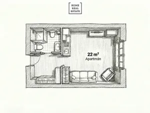 Pronájem bytu 1+kk, Mariánské Lázně, třída Vítězství, 22 m2