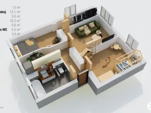 Prodej bytu 3+1, Krnov, Mikulášská, 57 m2