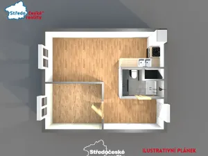 Pronájem bytu 2+kk, Beroun, Košťálkova, 40 m2