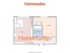 Pronájem bytu 1+1, Orlová - Poruba, Hornická, 33 m2