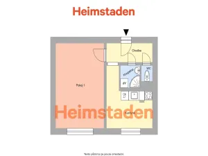 Pronájem bytu 1+1, Havířov - Město, Matuškova, 36 m2