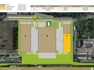 Pronájem výrobních prostor, Prostějov, Průmyslová, 6800 m2