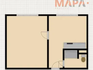 Prodej bytu 1+1, Chomutov, Písečná, 36 m2