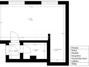 Pronájem bytu 1+kk, Chrudim, Podkopanický mlýn, 30 m2