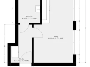 Pronájem bytu 1+kk, Brno, Markůvky, 25 m2