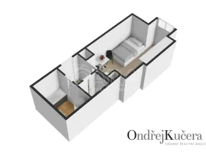 Pronájem bytu 1+kk, Praha - Nusle, K podjezdu, 29 m2