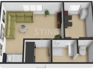 Pronájem bytu 1+1, Přerov, Pod Skalkou, 9500 m2