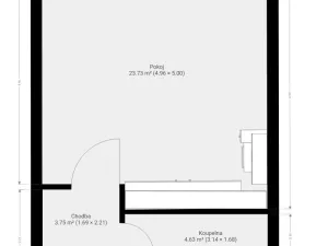 Pronájem bytu 1+kk, Brno, Jižní, 35 m2