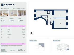 Prodej bytu 3+kk, Brno, Bayerova, 73 m2